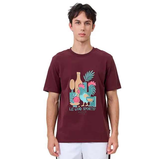 【LE COQ SPORTIF 公雞】速乾 親膚短袖T恤 男女款 3色 LWY23207