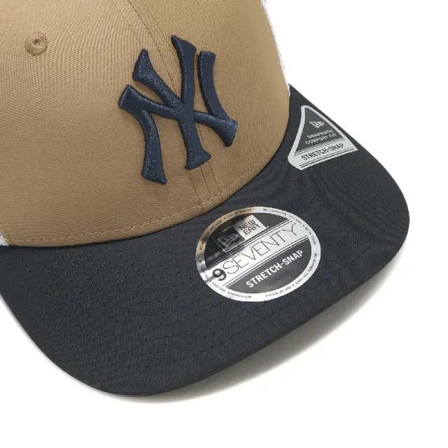 【NEW ERA】棒球帽 970 Trucker Yankees 卡車帽 紐約洋基 卡其 NE15169258