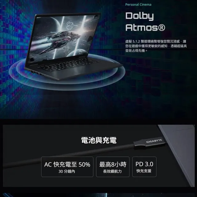 電競耳機★【GIGABYTE 技嘉】16吋Ryzen5 RTX4050電競筆電(EAGLE 9MJR2TWF93SH/16G/512G/W11/165Hz)