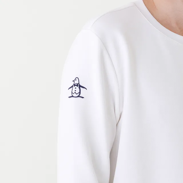 【Munsingwear】企鵝牌 男款白色 網路獨家 高爾夫企鵝長袖上衣 MGYL2804