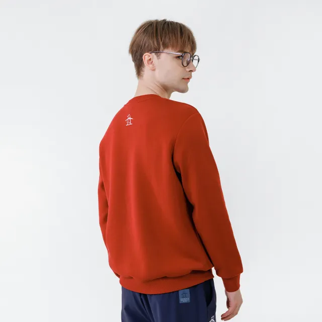 【Munsingwear】企鵝牌 男款深紅色 網路獨家 經典大企鵝長袖上衣 MGYL2806