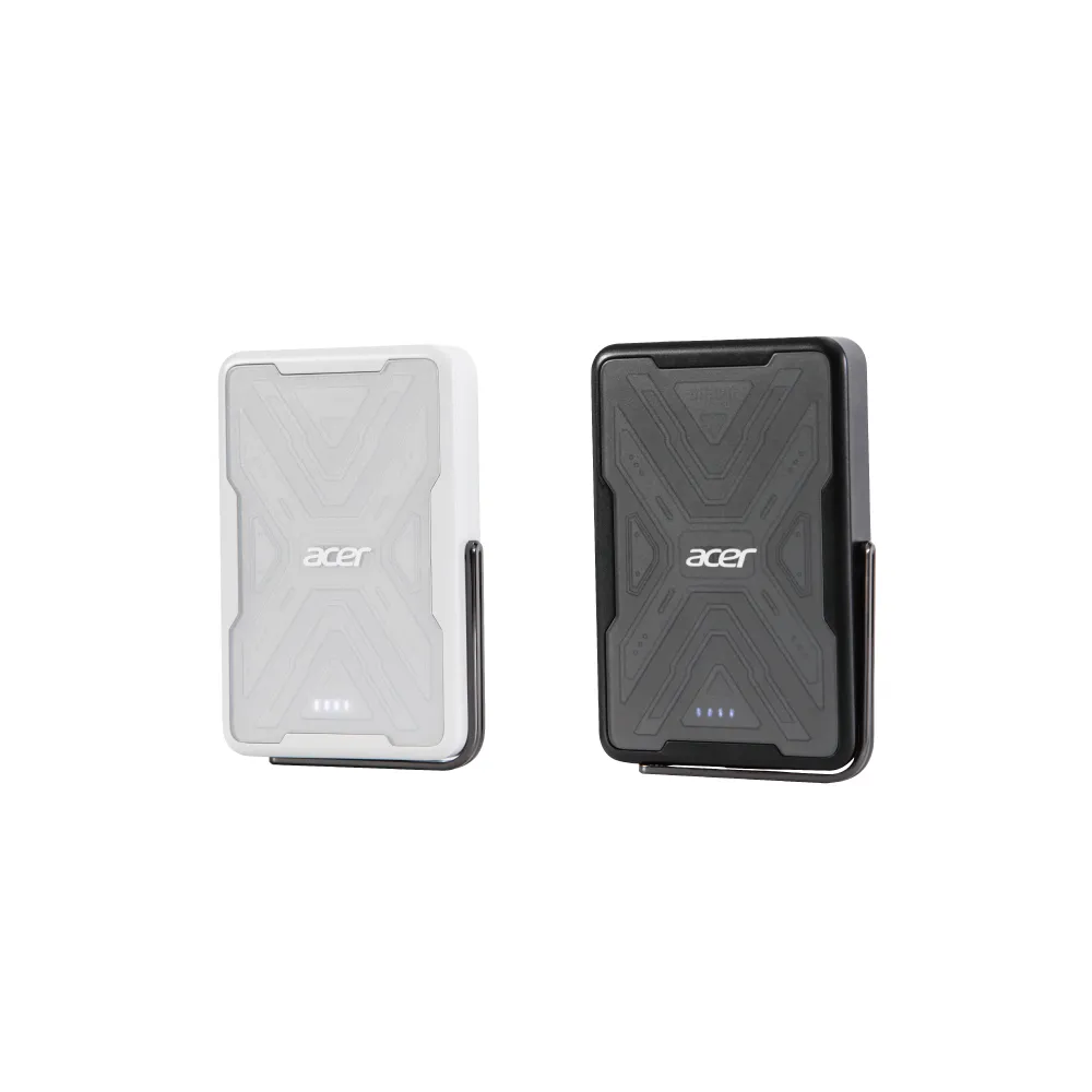 【Acer 宏碁】POT-539 5000mAh 15w Magsafe快充超薄無線行動電源(磁吸充電 無線充電)