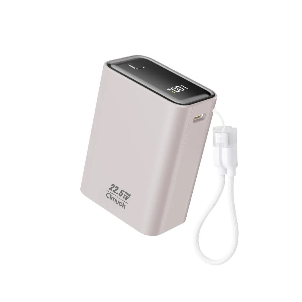 【amuok】小立方行動電源 10000mAh 快充 行充 Wh標示 CCC認證 附雙TC掛繩線