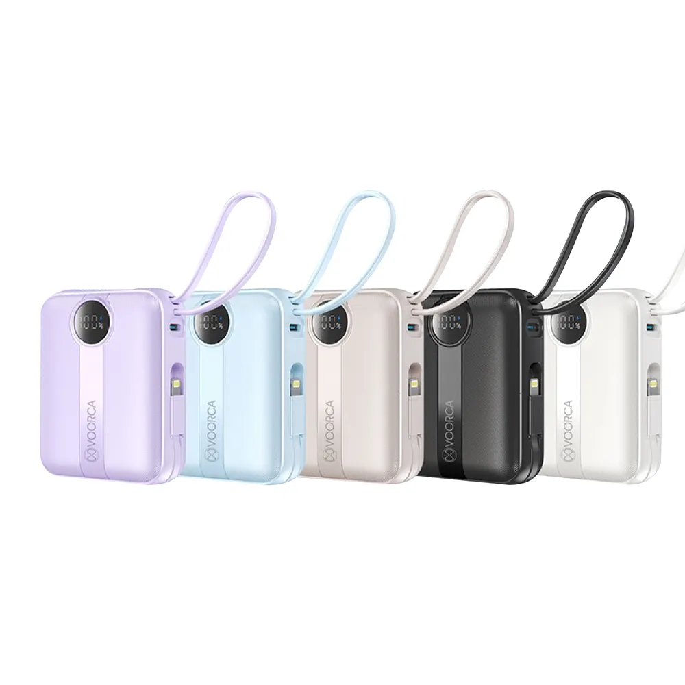 【CITY BOSS】D916 10000mAh 自帶線雙向快充行動電源 蘋果線+Type-C線+Type-C孔(適用iPhone/安卓手機)