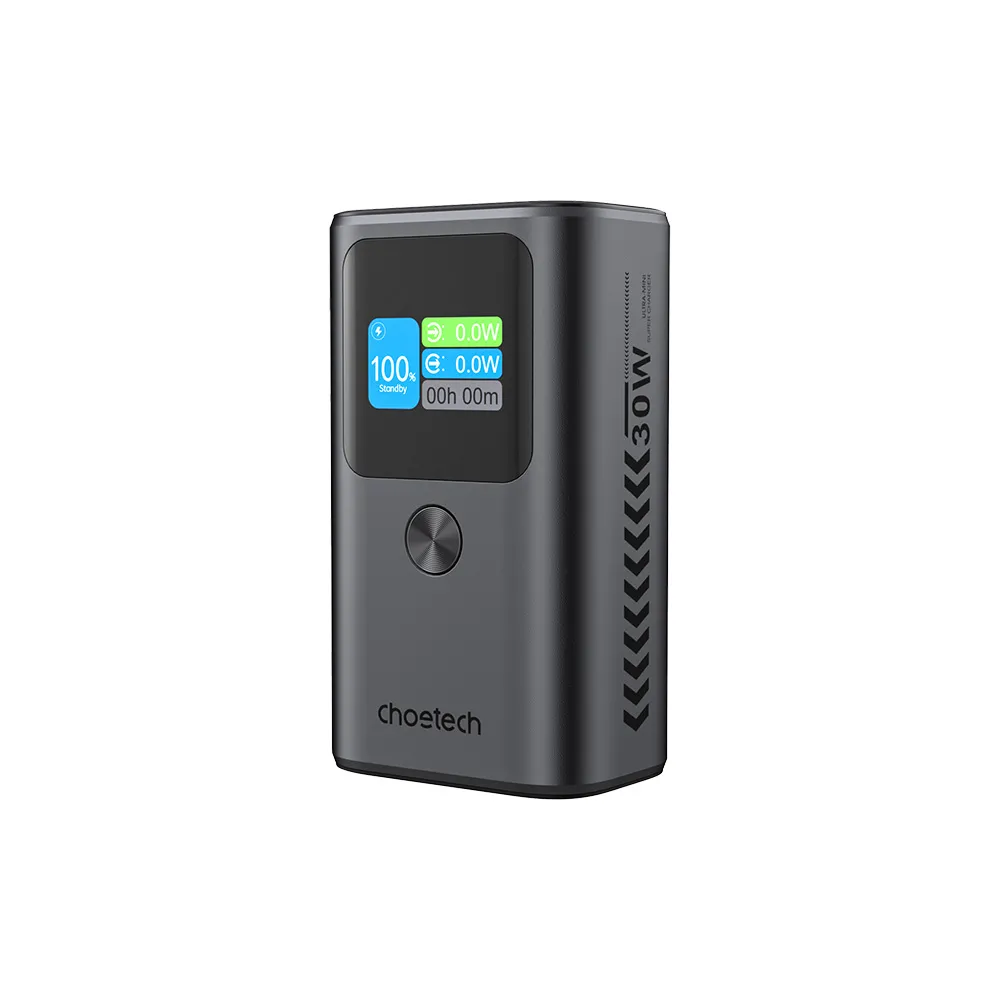 【Choetech】B701 10000mAh 數位顯示 PD30W 行動電源  36Wh/具Wh標示(智慧顯示 便攜快充)
