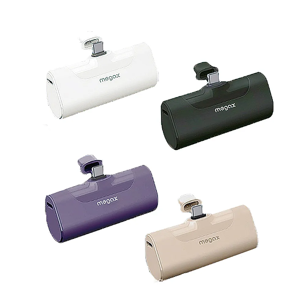 PD快充 4800mAh 直插式行動電源 安卓頭(TYPE-C插頭 口袋行動電源 四色)