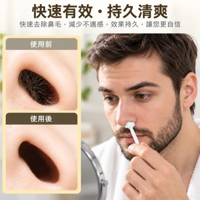 【iBloom】NOSE WAX KIT 脫鼻毛蠟套組 2入組(鼻毛清潔/居家除毛/修容用品/日常整理)