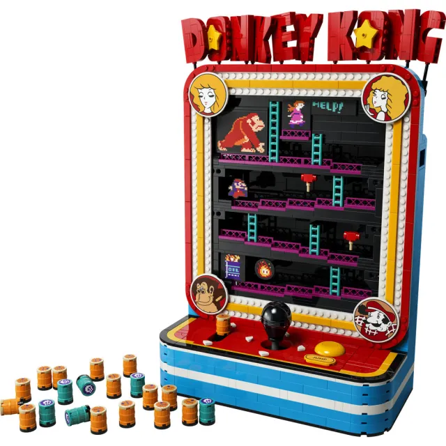 【LEGO 樂高】超級瑪利歐系列 72051 咚奇剛街機遊戲(任天堂 收藏品 Donkey Kong 禮物 周邊 玩具積木)