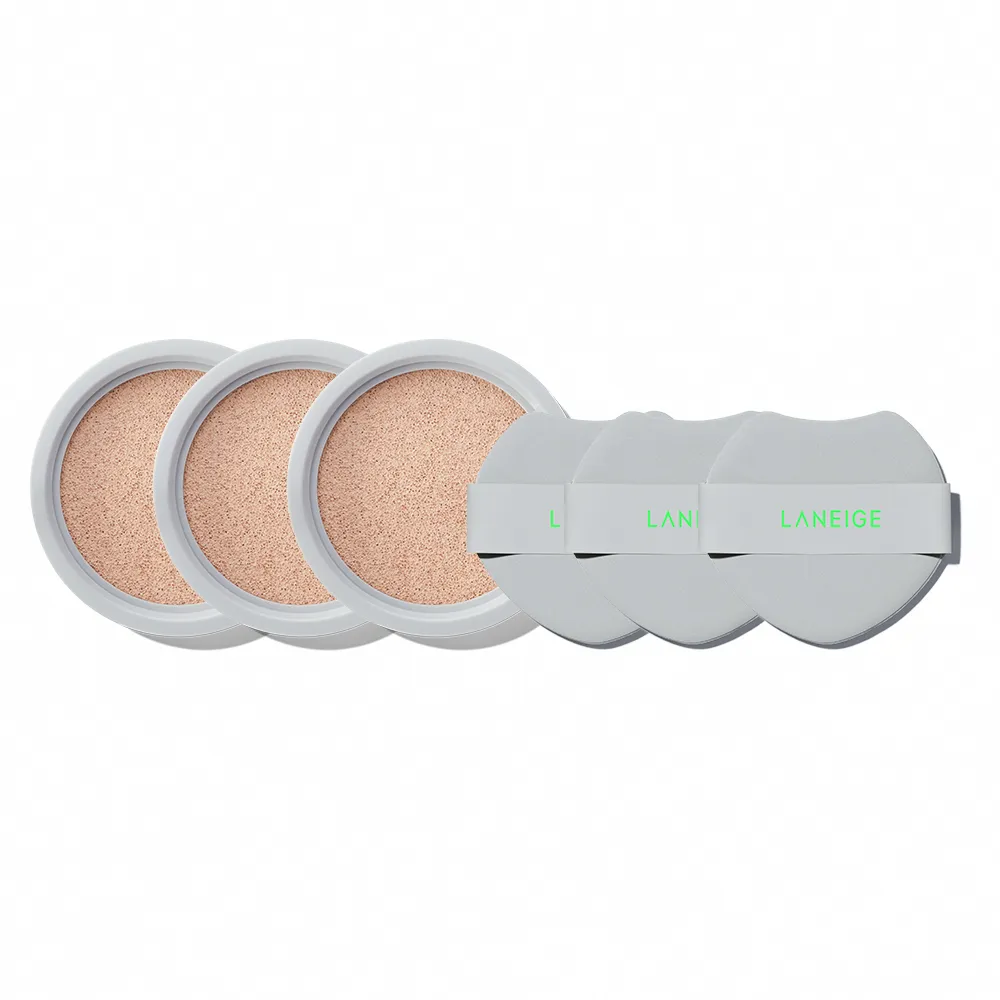 全新升級★【LANEIGE 蘭芝】官方直營 NEO 雙效柔霧氣墊EX 三蕊組15g*3(不含氣墊粉盒 #小方塊)