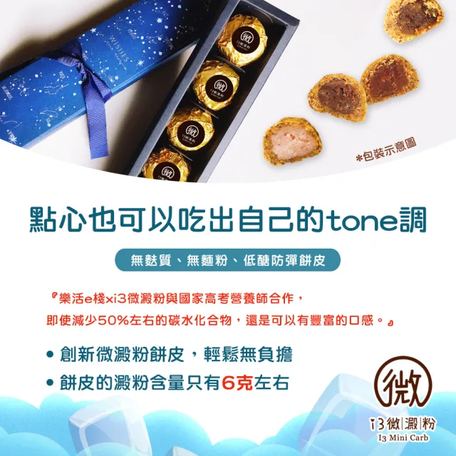 【i3微澱粉】百卡控糖冰心香玉白柚酥禮盒5入x1盒(25g 蛋奶素 月餅 手作)_年菜 年節禮盒