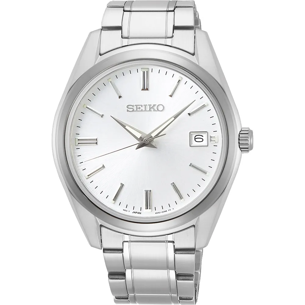 【SEIKO 精工】CS 時尚石英手錶-銀/39mm 開學禮 送禮 推薦(6N52-00A0S SUR307P1)