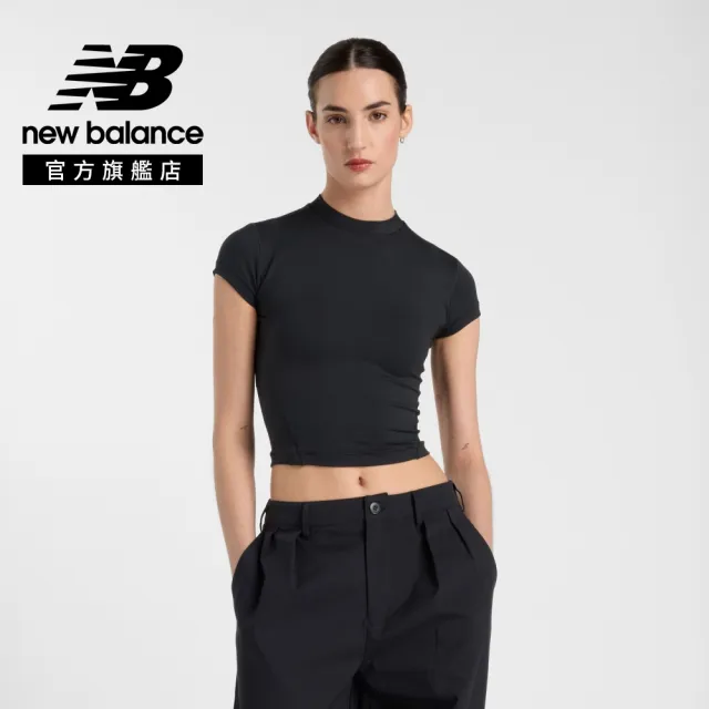 【NEW BALANCE】NB 吸濕排汗短袖上衣_女性_米白/黑色_WT51126AGA_WT51126BK(美版 版型偏大)