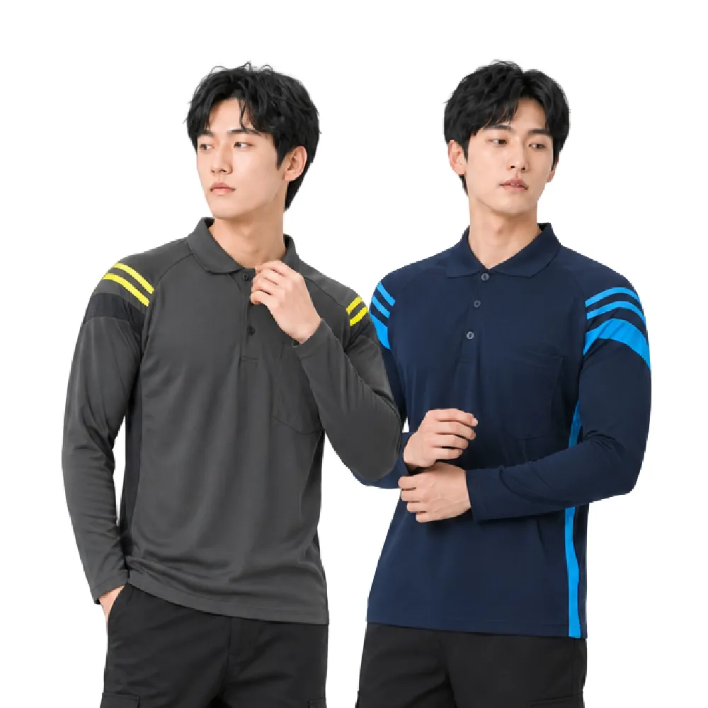 【GODSON】男MIT 登山防寒底層排汗POLO衫(吸溼排汗/舒適透氣/日常休閒/戶外旅遊)
