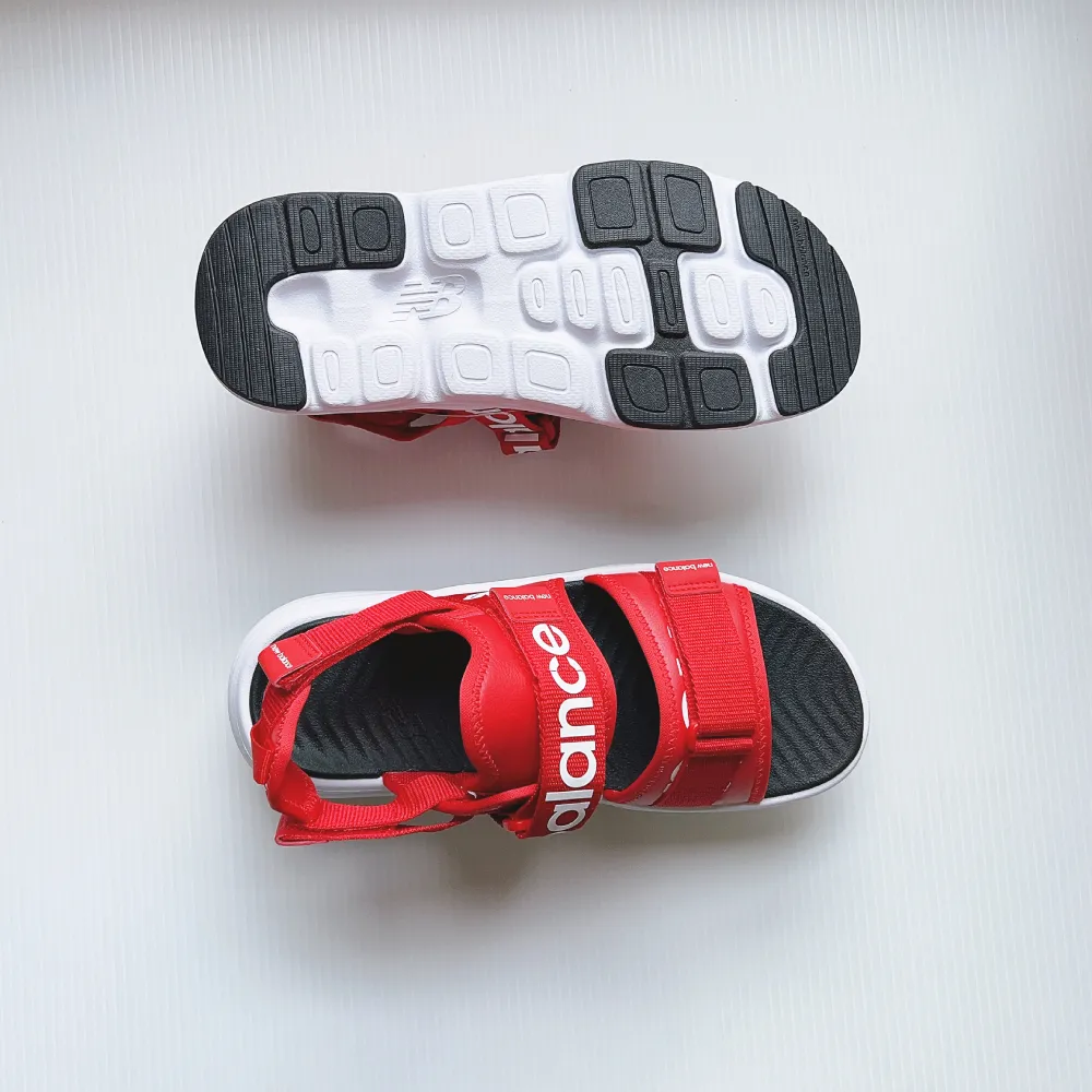 【NEW BALANCE】NB 涼拖鞋_中性_紅色_SUA750B3-D