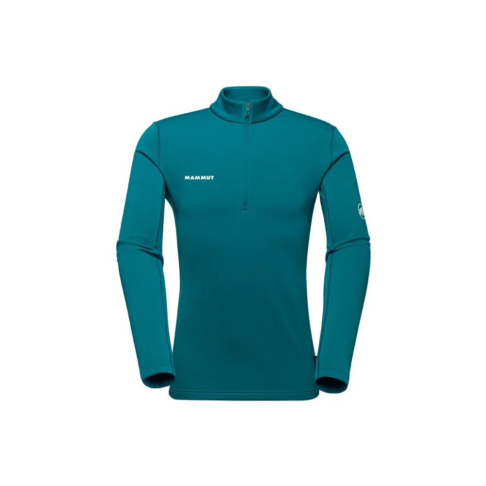 【Mammut 長毛象】Aenergy ML Half Zip AF 保暖立領半拉鍊長袖排汗衣 深鴨青 男款 #1016-01120