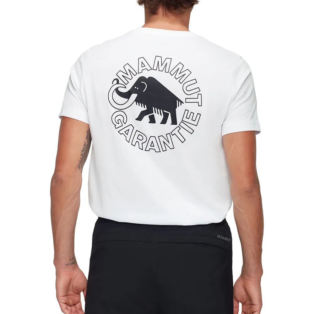 【Mammut 長毛象官方直營】Mammut Core T-Shirt Men Garantie 輕盈柔軟復古短袖T恤 男款 白色 #1017-05892