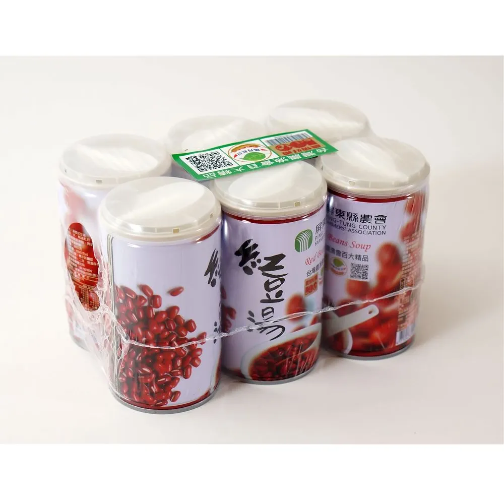 【屏東縣農會】屏農紅豆湯-收縮膜裝X1箱(320gX6入*4組/箱)