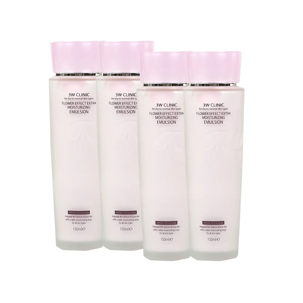 【3W CLINIC】極緻透光嫩白保濕乳液 150ml x 4入(透白 保濕 油水平衡 改善暗沉 乳液)