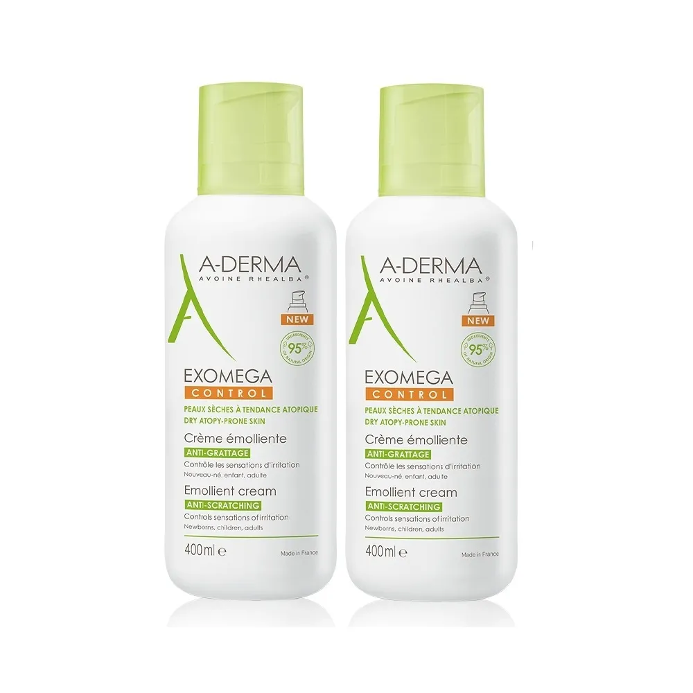 【A-DERMA 艾芙美】官方直營 益護佳營養霜400ml 2入組(舒緩乾癢/嬰幼長者適用)