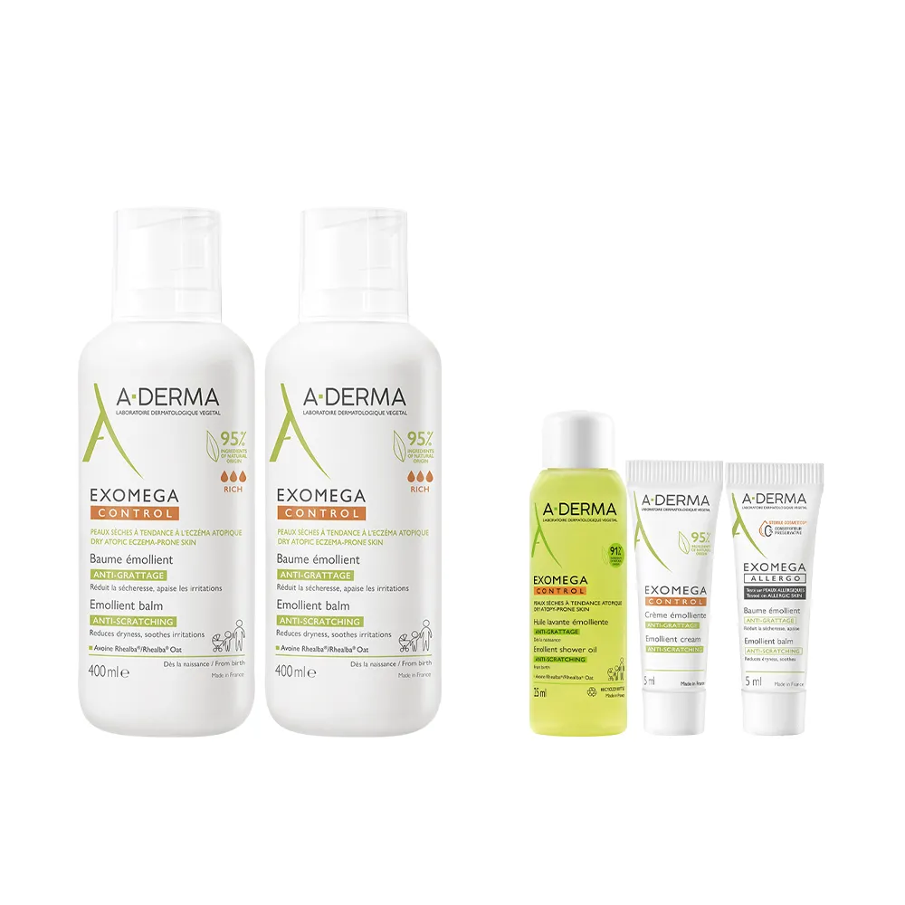 【A-DERMA 艾芙美】官方直營 益護佳強護霜400ml 2入組(強效舒緩乾癢)