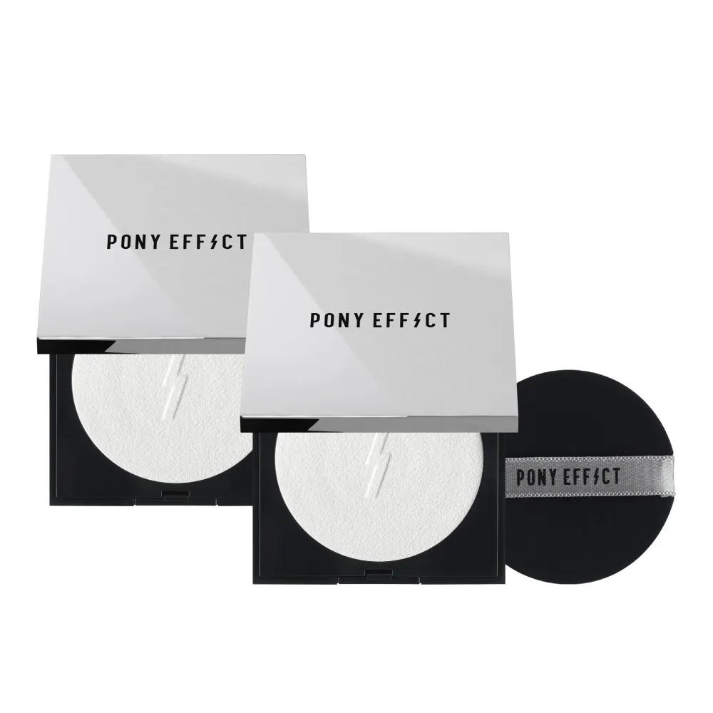 【PONY EFFECT】無重力裸肌蜜粉餅(共2入組)