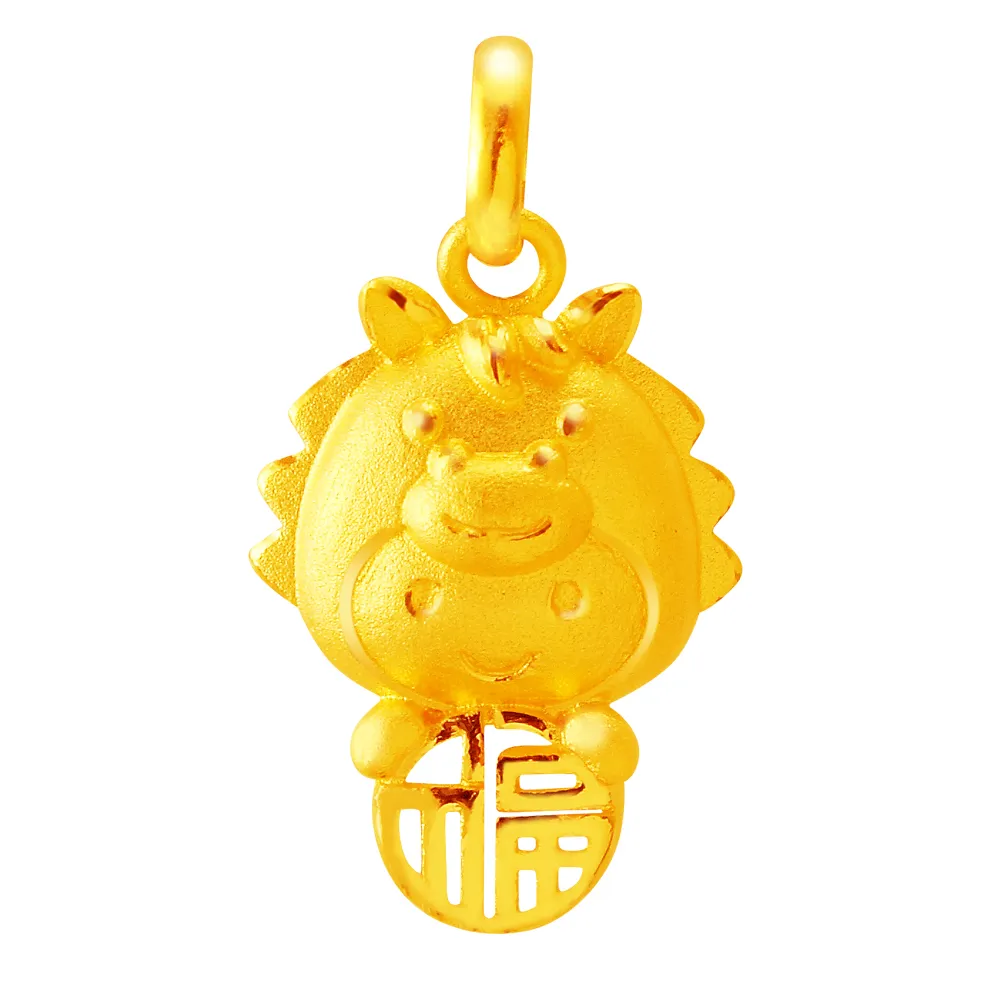 【甜蜜約定2sweet】純金金飾十二生肖金墬馬-約重0.64錢(十二生肖)