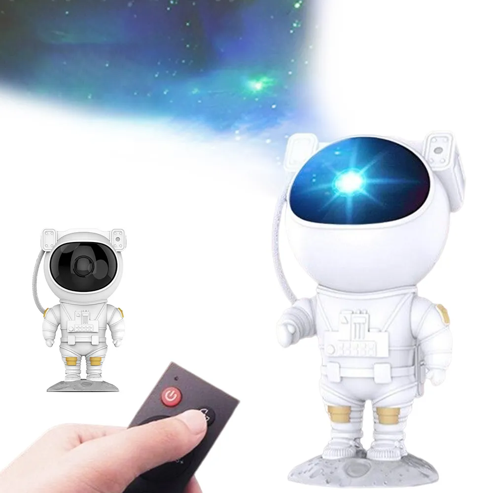 【浩瀚銀河】USB太空人造型旋轉星空燈(禮物 小夜燈 氛圍燈 宇宙人 宇航員 銀河燈 星空投影燈)