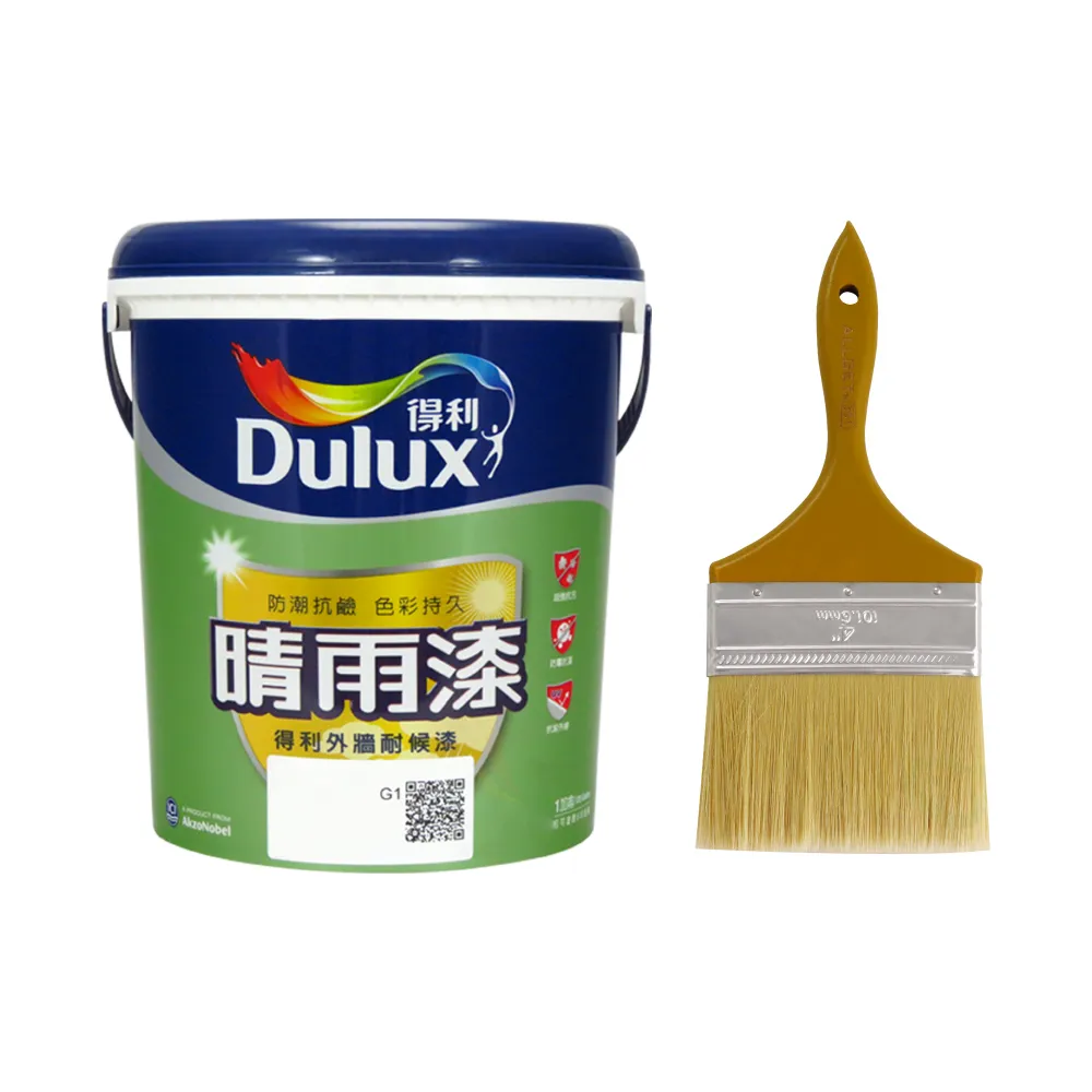 【得利】晴雨漆外牆耐候漆（1加侖裝）(外牆防水漆)