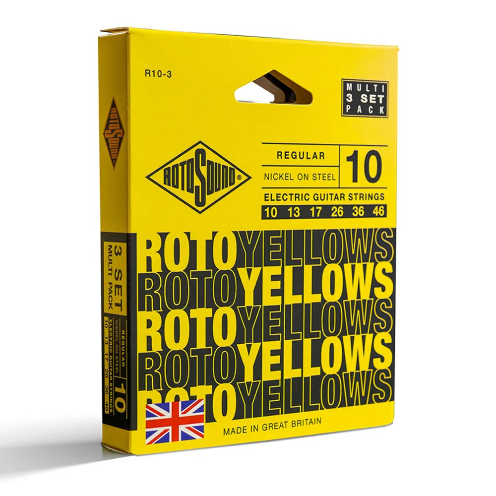 【ROTOSOUND】電吉他弦 09-42｜R9｜鍍鎳電吉他弦｜三入組｜英國製造