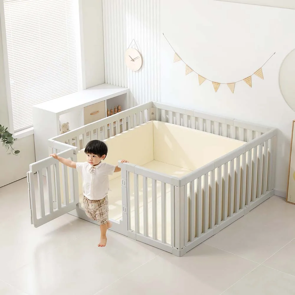 【MH 家居】4合1兒童安全城堡150x150(遊戲城堡/兒童房/兒童遊戲圍欄/爬行地墊)