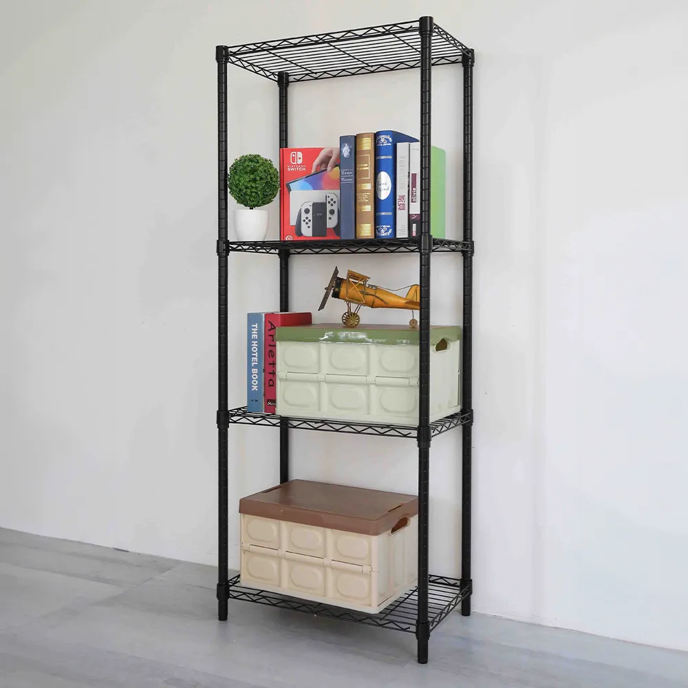 【居家cheaper】MIT耐重質感四層架附移動輪35X60X155CM﹝兩色可選﹞(每層平均載重50公斤)