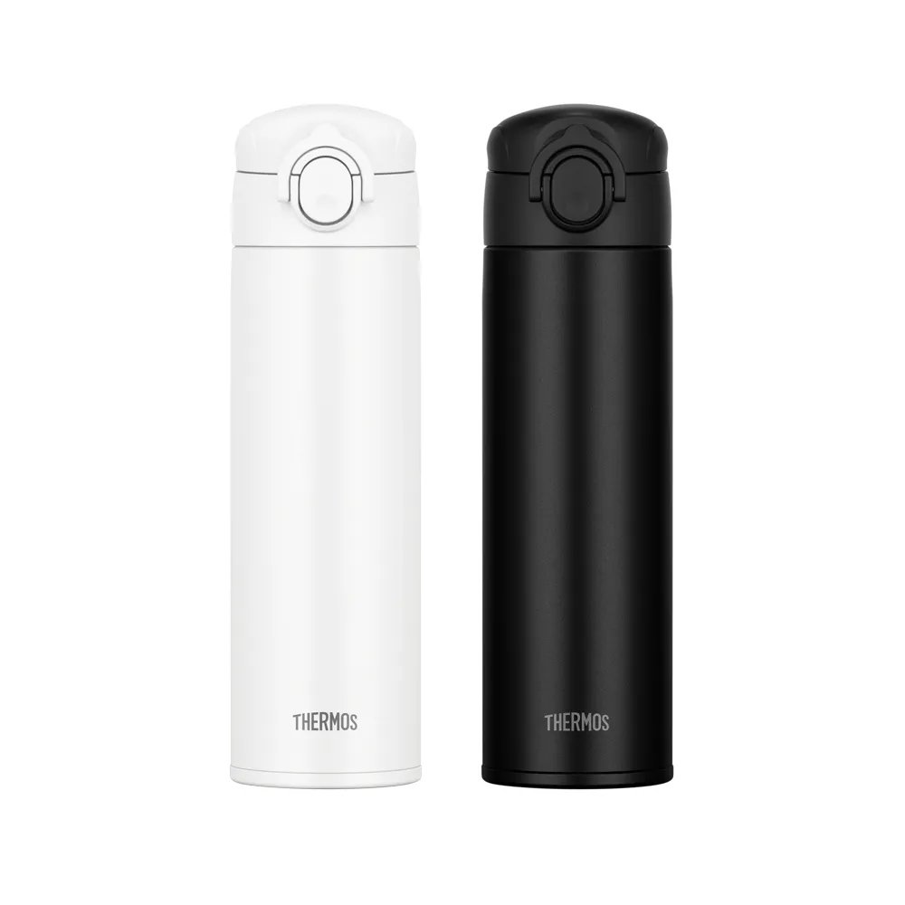 【THERMOS 膳魔師】可進洗碗機不鏽鋼彈蓋真空保溫杯500ml(JOK-500)