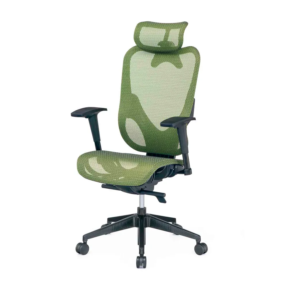 【Mesh 3 Chair】華爾滋人體工學網椅-附頭枕-蘋果綠(人體工學椅、網椅、電腦椅)