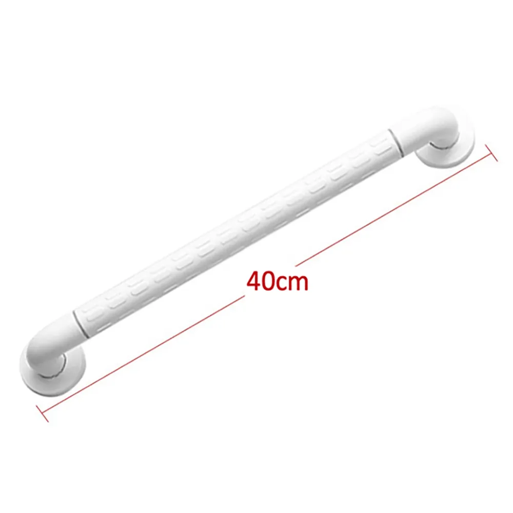 ABS白色安全扶手-40cm 加厚防滑顆粒扶手(浴室扶手 防滑扶手 廁所扶手 一字型 無障礙扶手)