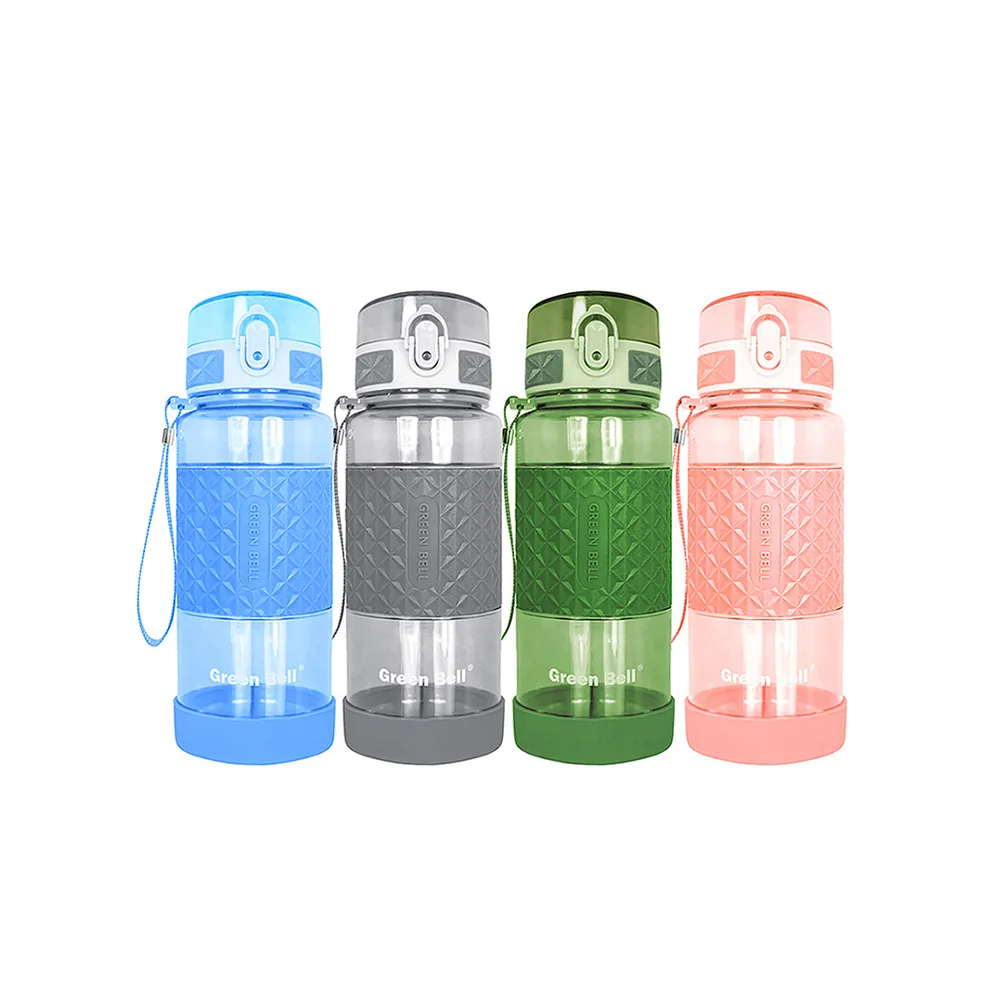 【GREEN BELL 綠貝】果漾彈蓋水壺500ml3入組(運動 提手 耐高溫 防漏 止滑 寬口 輕量 SGS)