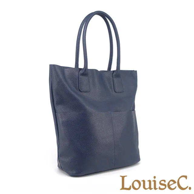 【LouiseC.】雙11 Tree House 中性牛皮 兩大插袋大容量 托特TOTE 肩背大真皮包 3色 可拆式內袋 CC656