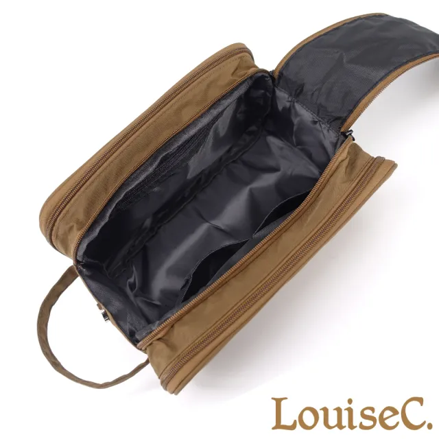【LouiseC.】雙11 Tree House 輕盈尼龍 多收納多隔層 旅行盥洗化妝手提防水包 3色 CC075