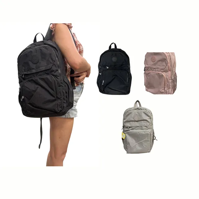 【SNOW.bagshop】雙11 後背包大齒拉鍊輕量防水尼龍二主袋+外袋共七層大容量
