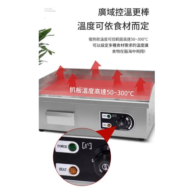【Felsted 菲仕德】商用桌上型電熱煎台 小款 不鏽鋼鐵板燒台 電熱扒爐 牛排煎肉機 早餐店生煎台