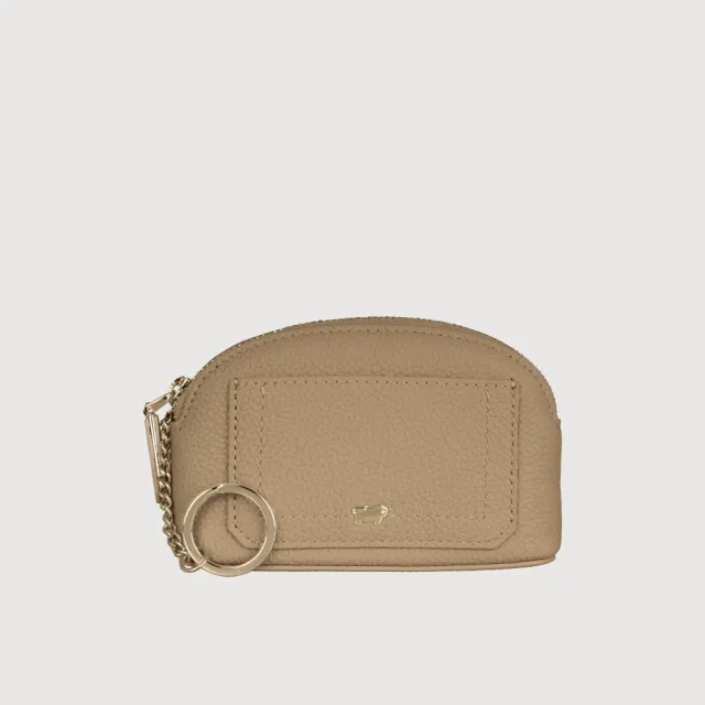 【BRAUN BUFFEL 德國小金牛】珍妮絲 拉鍊零錢包-多色任選(BF840-161-BK/SF/SVM) 送禮推薦