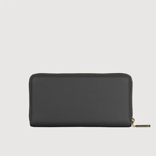 【BRAUN BUFFEL 德國小金牛】珍妮絲 13卡拉鍊長夾-多色任選(BF840-602-BK/SVM) 錢包送禮推薦