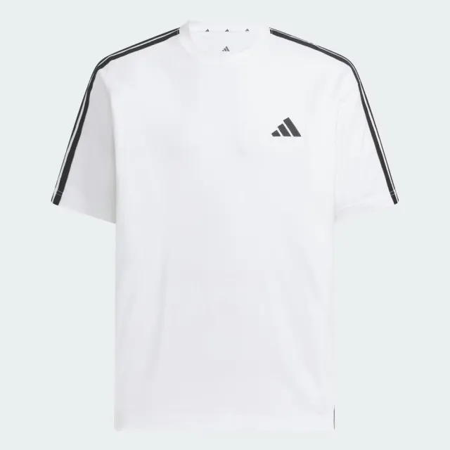 【adidas 愛迪達】Es+ 3s S/S Tee 男 T恤 運動上衣 休閒短袖 純棉 白(KF3739)