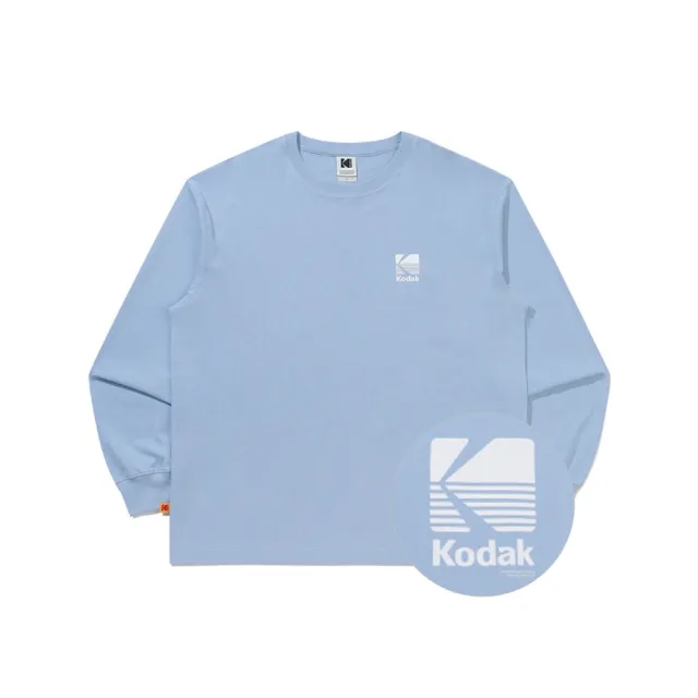 【KODAK Apparel】官方旗艦館 柯達 中性 長袖T恤 背部大LOGO SKYBLUE 天藍 / KB609007SBL
