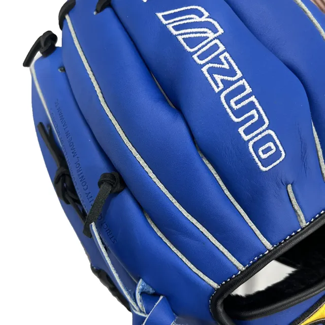 【MIZUNO 美津濃】MVP系列棒球手套內野工字檔12.75吋寶藍全牛皮(1ATGH26603 22)
