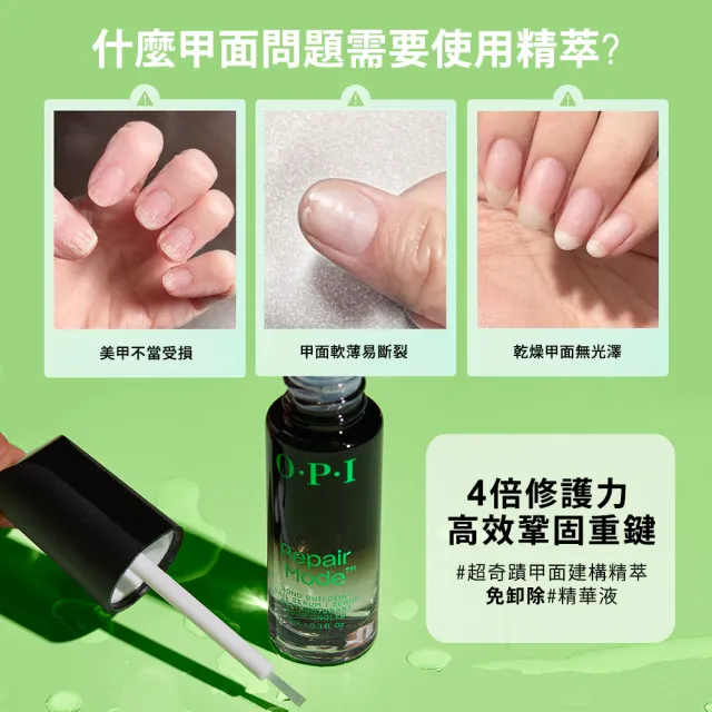 【O.P.I】乾燥甲全套滋養組-甲面精萃+增強護甲油+黃金指緣筆NT200+NT223+NSSC002(硬甲/指緣/官方直營)