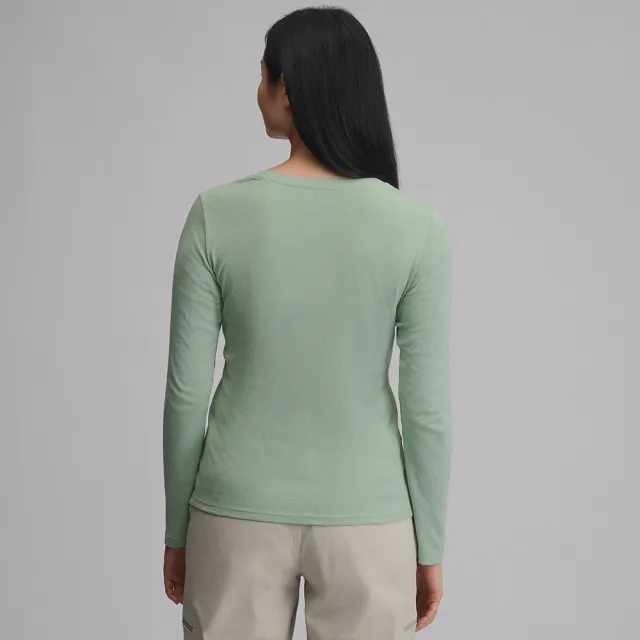 【Eddie Bauer】女性百搭長袖圓領T恤 E-5TEA-3406