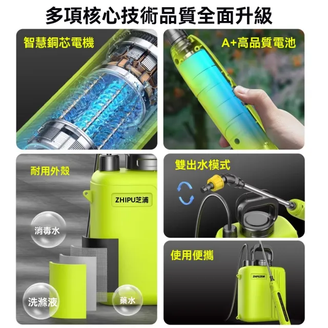 【佳美多】噴霧器 打藥機 噴壺 電動噴霧器8L 小型農用 高壓打藥機 家用電動噴壺 霧化澆花 噴灑器Z
