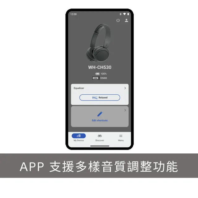 【SONY 索尼】無線藍牙耳罩式耳機 WH-CH530 (公司貨 保固12個月)