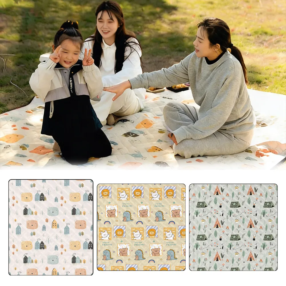 【SUNORO】100x150cm牛津布防水野餐墊 戶外輕便耐磨露營墊 沙灘郊遊地墊野餐墊 防髒防潮墊