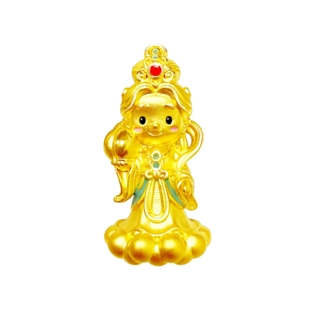 【金合城】神明系列金飾-王母娘娘黃金擺件 MNA0018(金重約0.67錢)